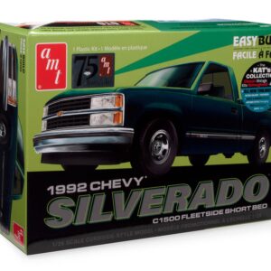 AMT 1992 Chevrolet Silverado Shortbed Fleetside Pickup Easy Build 1:25 Scale Model Kit