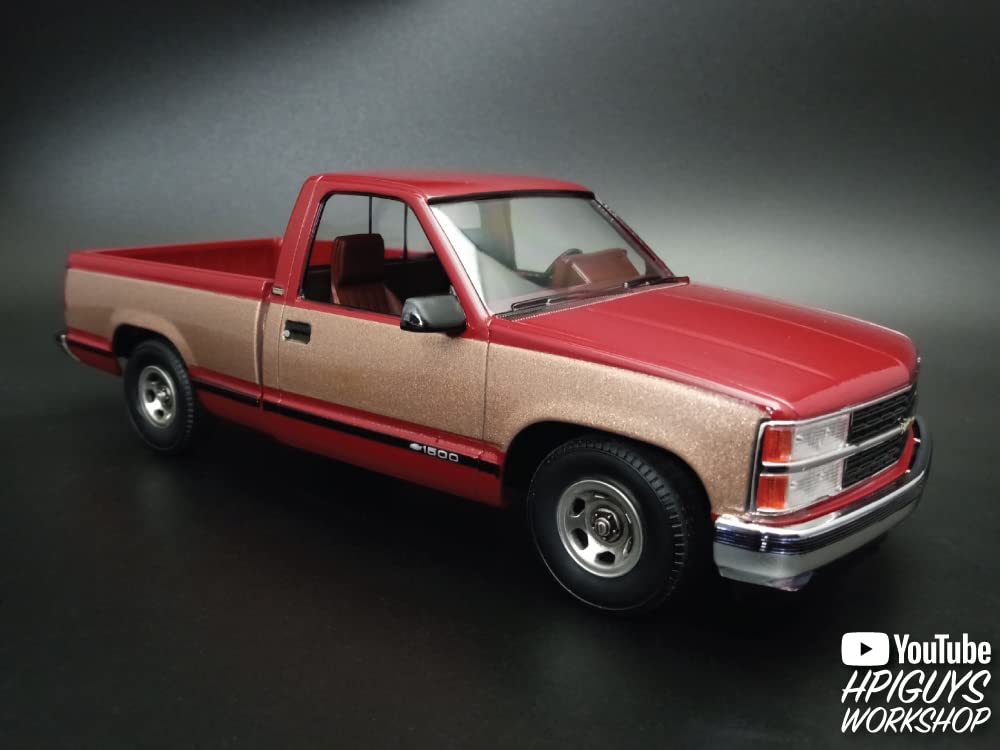 AMT 1992 Chevrolet Silverado Shortbed Fleetside Pickup Easy Build 1:25 Scale Model Kit