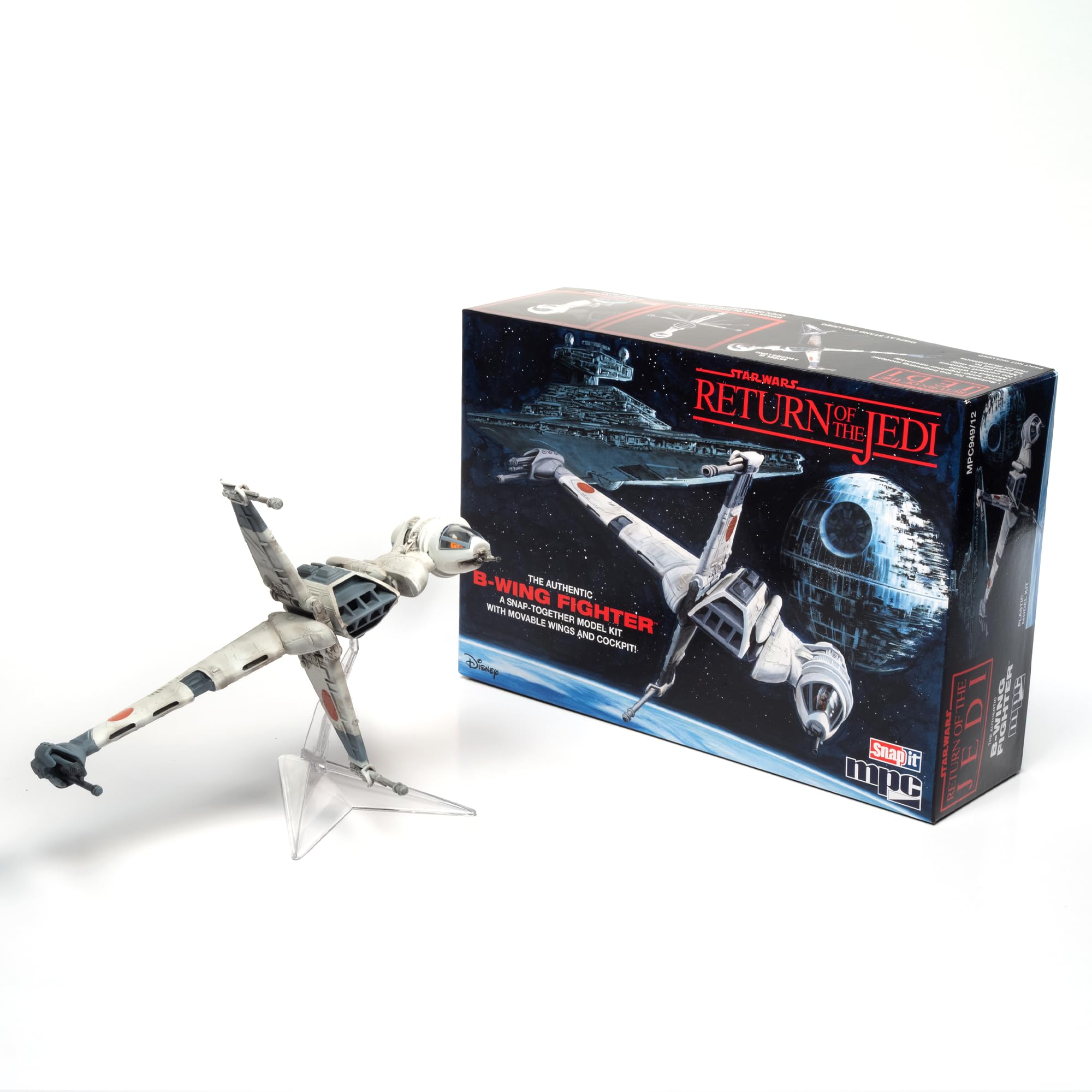 MPC Star Wars: Return of The Jedi B-Wing Fighter (Snap) 1:144 Scale Model Kit