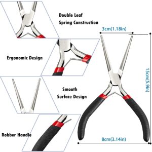 EuTengHao 20Pcs 3D Metal Model Kit Professional Metal Puzzle Tool Set for DIY 3D Metal Jigsaw Puzzles with Tab Edge Cone Shape Bending Assist Tools Nozzle Nose Pliers Tweezers Files Carving Knives