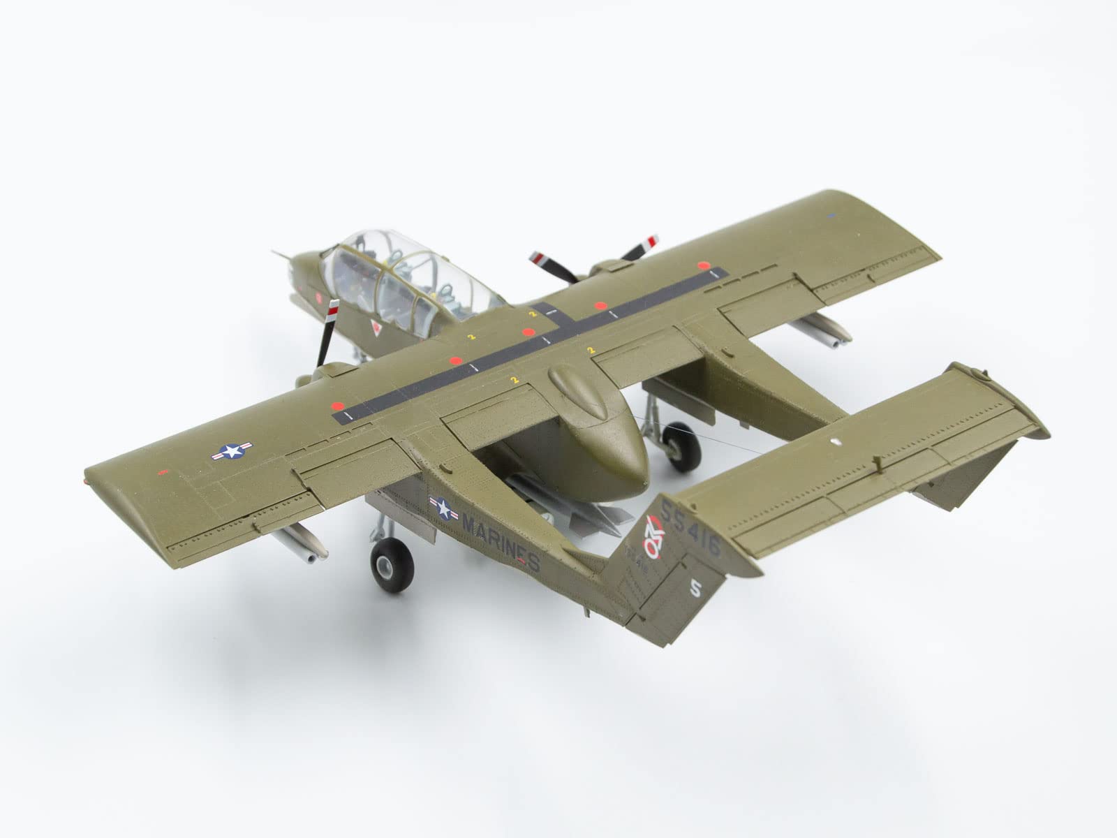 ICM Plastic Model Airplane Kit (48300) 242 pcs - Plastic Military Plane OV 10 Bronco Model Kit 1:48