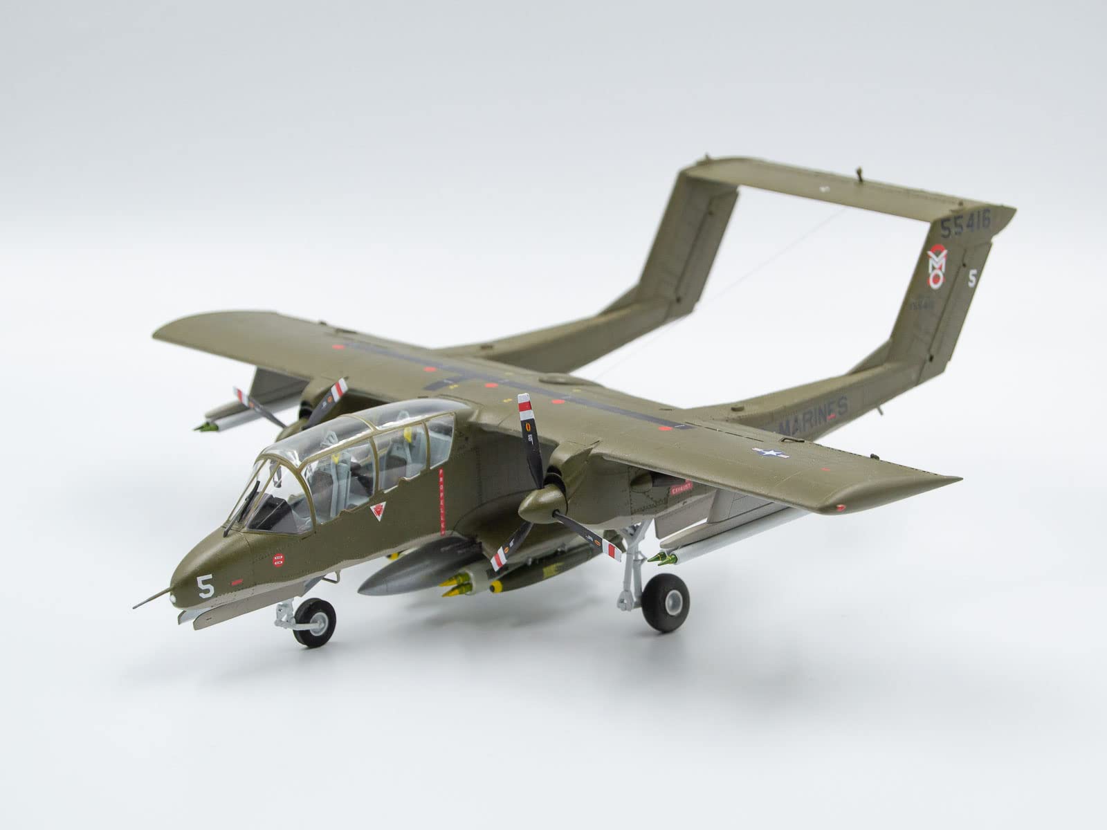 ICM Plastic Model Airplane Kit (48300) 242 pcs - Plastic Military Plane OV 10 Bronco Model Kit 1:48