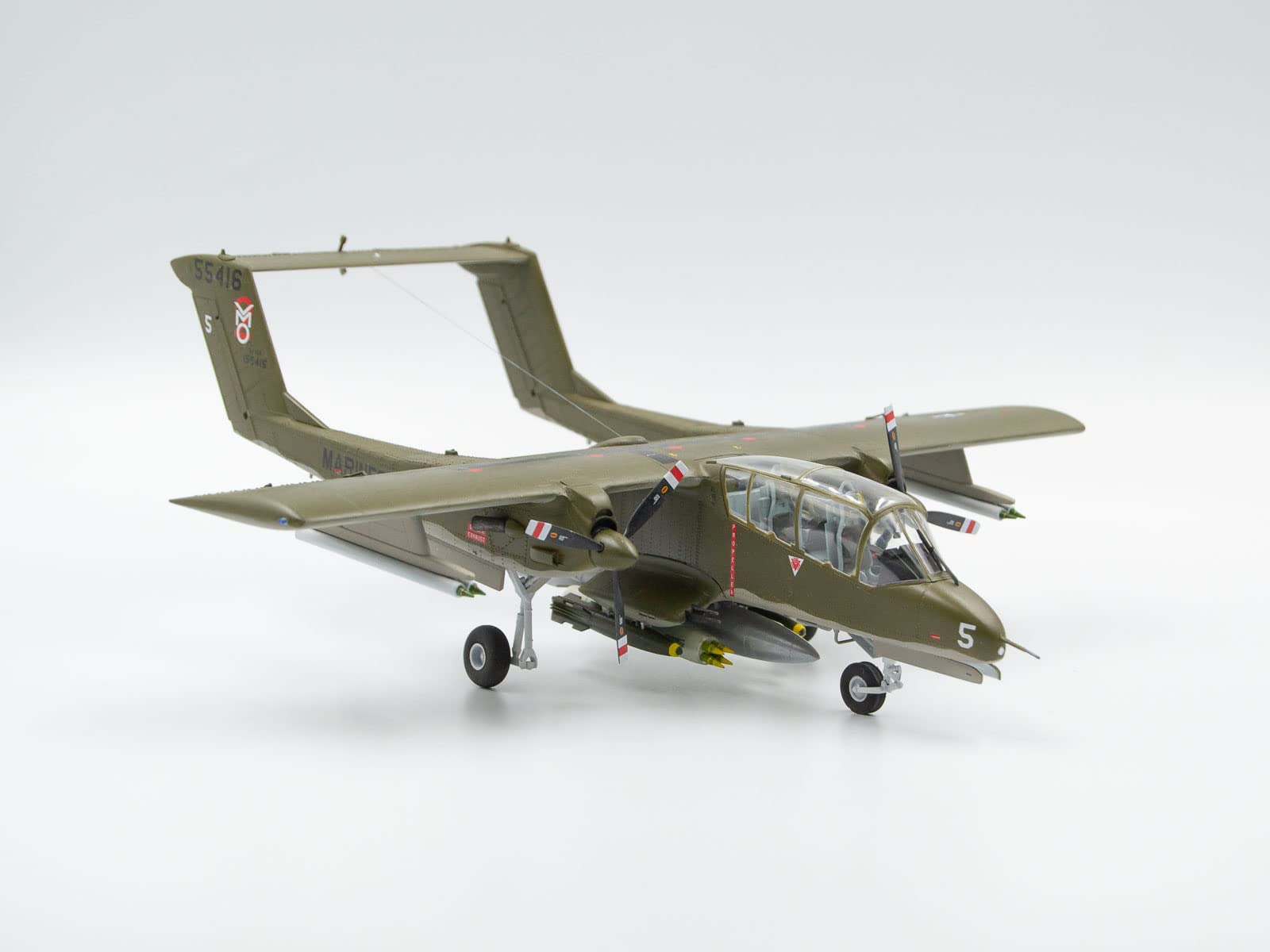 ICM Plastic Model Airplane Kit (48300) 242 pcs - Plastic Military Plane OV 10 Bronco Model Kit 1:48