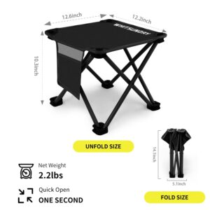 Folding Collapsible Wagon +Folding Stools*2, Utility Camping Park Wagon Cart with Aluminum Table Plate, Utility Camping Park Wagon Cart with Aluminum Table Plate