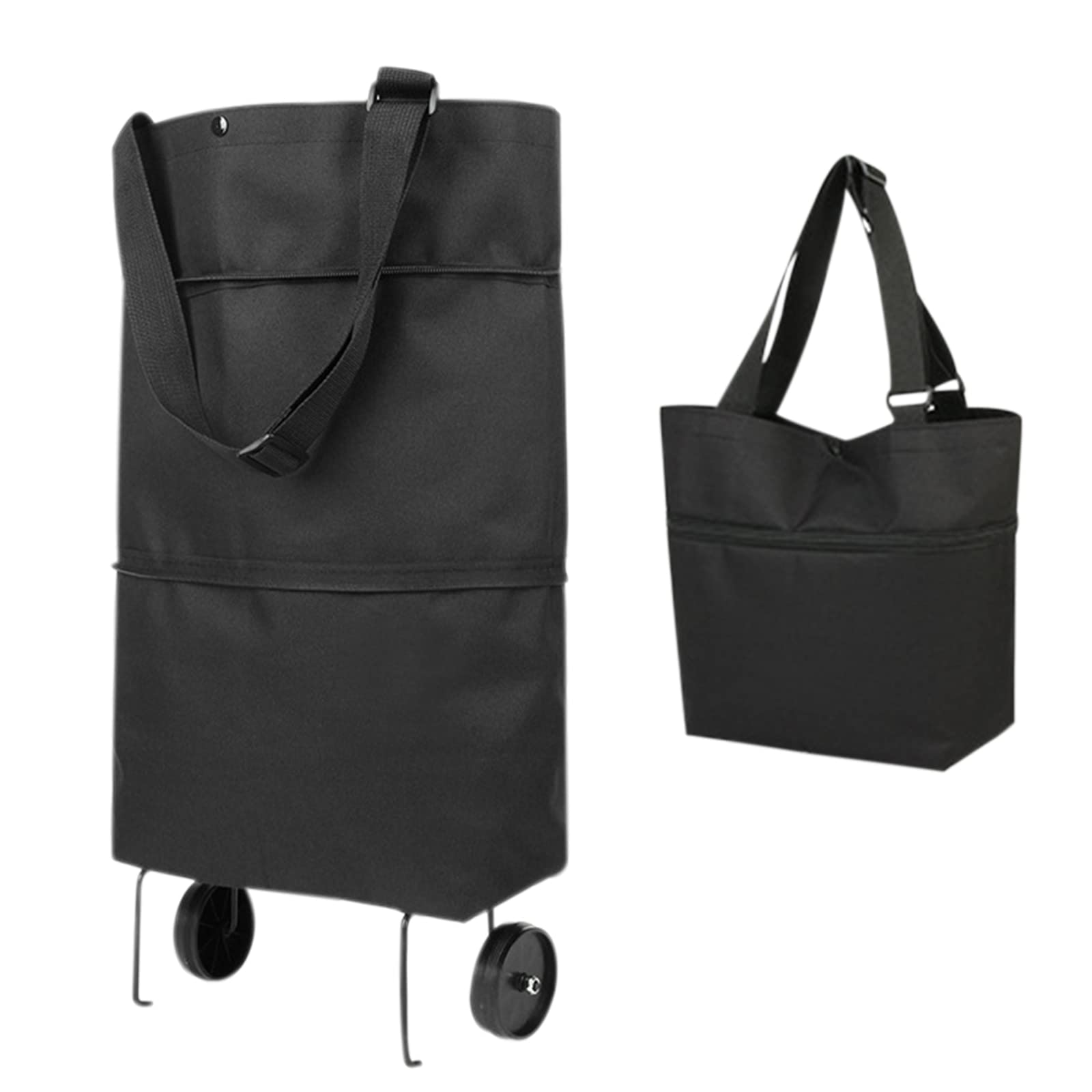 Grocery cart Foldable Grocery Cart with Shopping Bag, Reusable Collapsible Trolley Bags Waterproof Folding Shopping Bag Shop Cart with Wheels Reusable Grocery Bags for Women Utility Carts