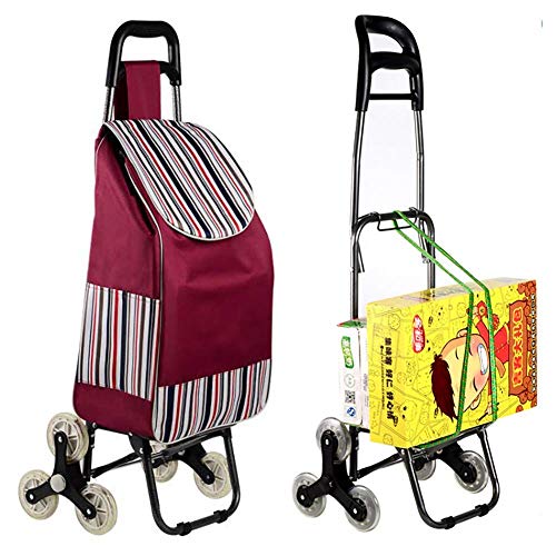 Collapsible Folding Wagon, Shopping Trolley, Folding Shopping Cart on Wheels Large and Lightweight Utility Trolley with Swivel Front Wheels,Detachable