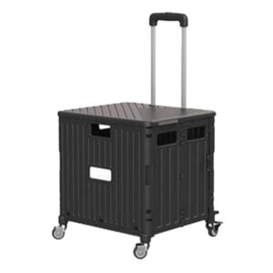 foldable rolling crate trolley cart with wheels foldable utility cart on wheels collapsible cart with wheels folding portable rolling crate handcart shopping trolley wheel box lid collapsible grocery