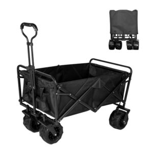 folding beach wagon cart collapsible heavy duty outdoor camping garden utility