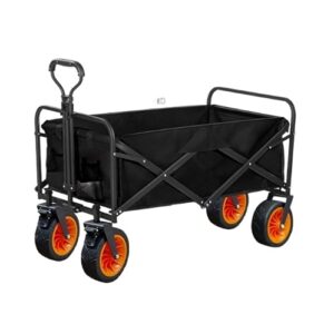 garden wagon folding wagon utility wagon outdoor utility wagon 8" wheel portable collapsible camping cart garden shop sport beach hand trolley bearing