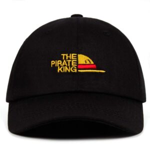 the pirate king dad hat embroidery luffy hat one piece baseball cap anime fan hats