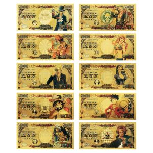 6UH8MB Japanese Anime ONE Piece Edition Bookmarks, Collectibles, banknotes and Gifts. （10pcs）Japanese Anime ONE Piece Edition Bookmarks, Collectibles, banknotes and Gifts. （10pcs）