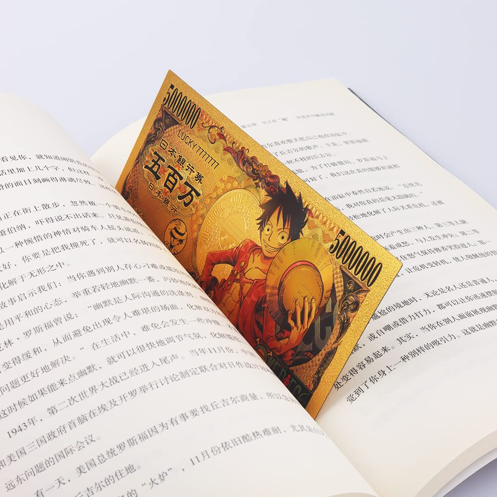 6UH8MB Japanese Anime ONE Piece Edition Bookmarks, Collectibles, banknotes and Gifts. （10pcs）Japanese Anime ONE Piece Edition Bookmarks, Collectibles, banknotes and Gifts. （10pcs）