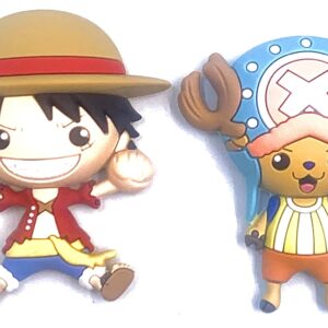 Monogram One Piece Monkey D. Luffy & Tony Tony Chopper 2 Piece 3D Foam Figure Magnet Set - Magnet for Refrigerators and Lockers