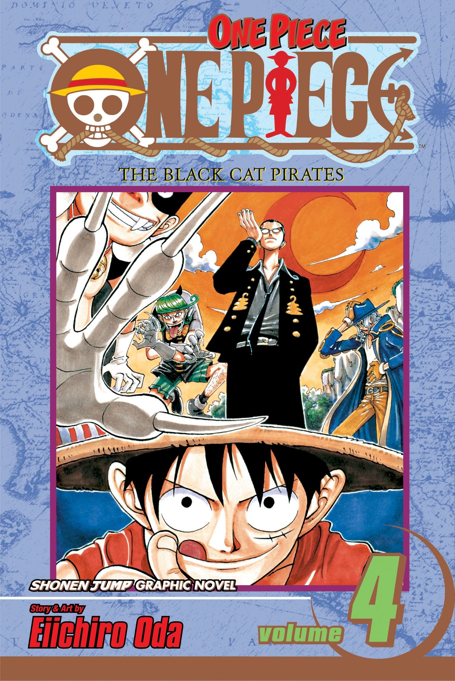 One Piece Vol. 4: The Black Cat Pirates