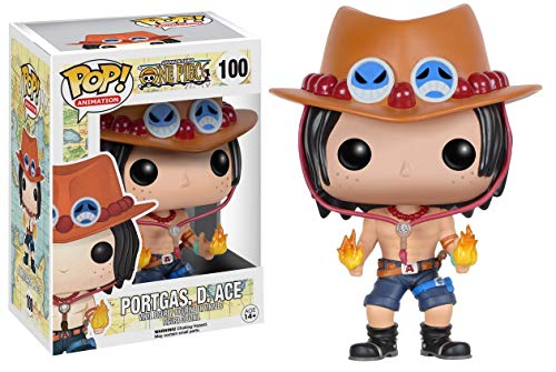 POP One Piece - Portgas D. Ace Funko Pop! Vinyl Figure (Bundled with Compatible Pop Box Protector Case) Multicolor 3.75 inches