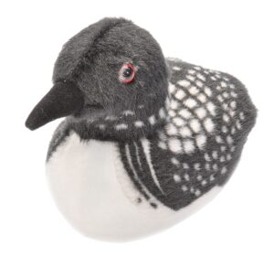 wild republic audubon birds common loon plush with authentic bird sound, stuffed animal, bird toys for kids & birders