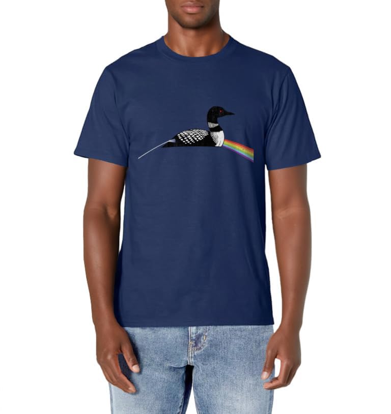 Original Classic Dark Side of the Loon Bird Watching T-Shirt