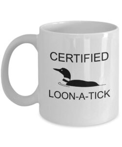 atiela loon bird mug, bird watcher, ornithologist, wildlife biologist, 11 ounce coffee mug