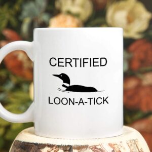 Atiela Loon Bird Mug, Bird Watcher, Ornithologist, Wildlife Biologist, 11 Ounce Coffee Mug