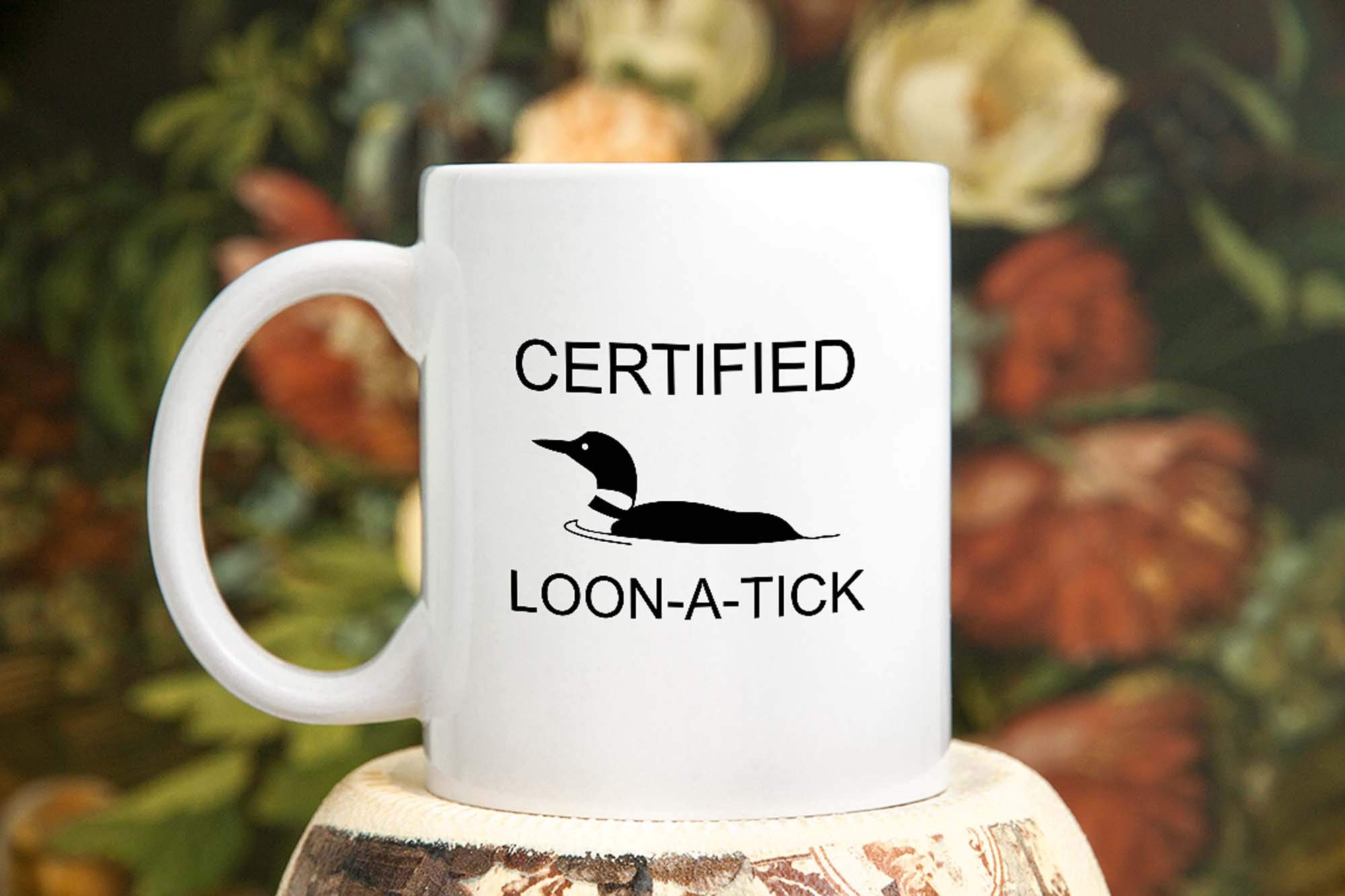 Atiela Loon Bird Mug, Bird Watcher, Ornithologist, Wildlife Biologist, 11 Ounce Coffee Mug