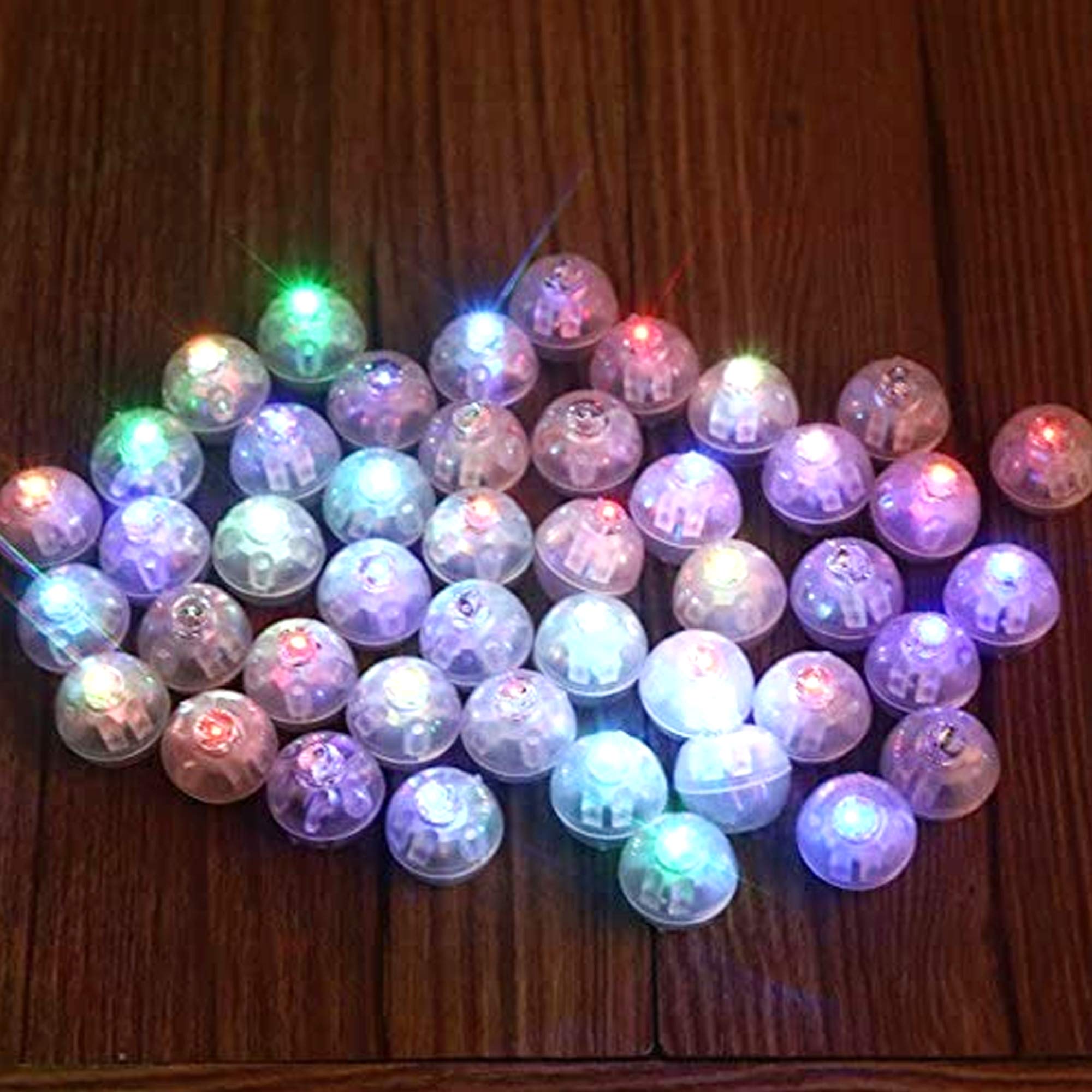 Neo LOONS® 100pcs/lot 100 X Multicolor Round Led Flash Ball Lamp Balloon Light long standby time for Paper Lantern Balloon Light Party Wedding Decoration