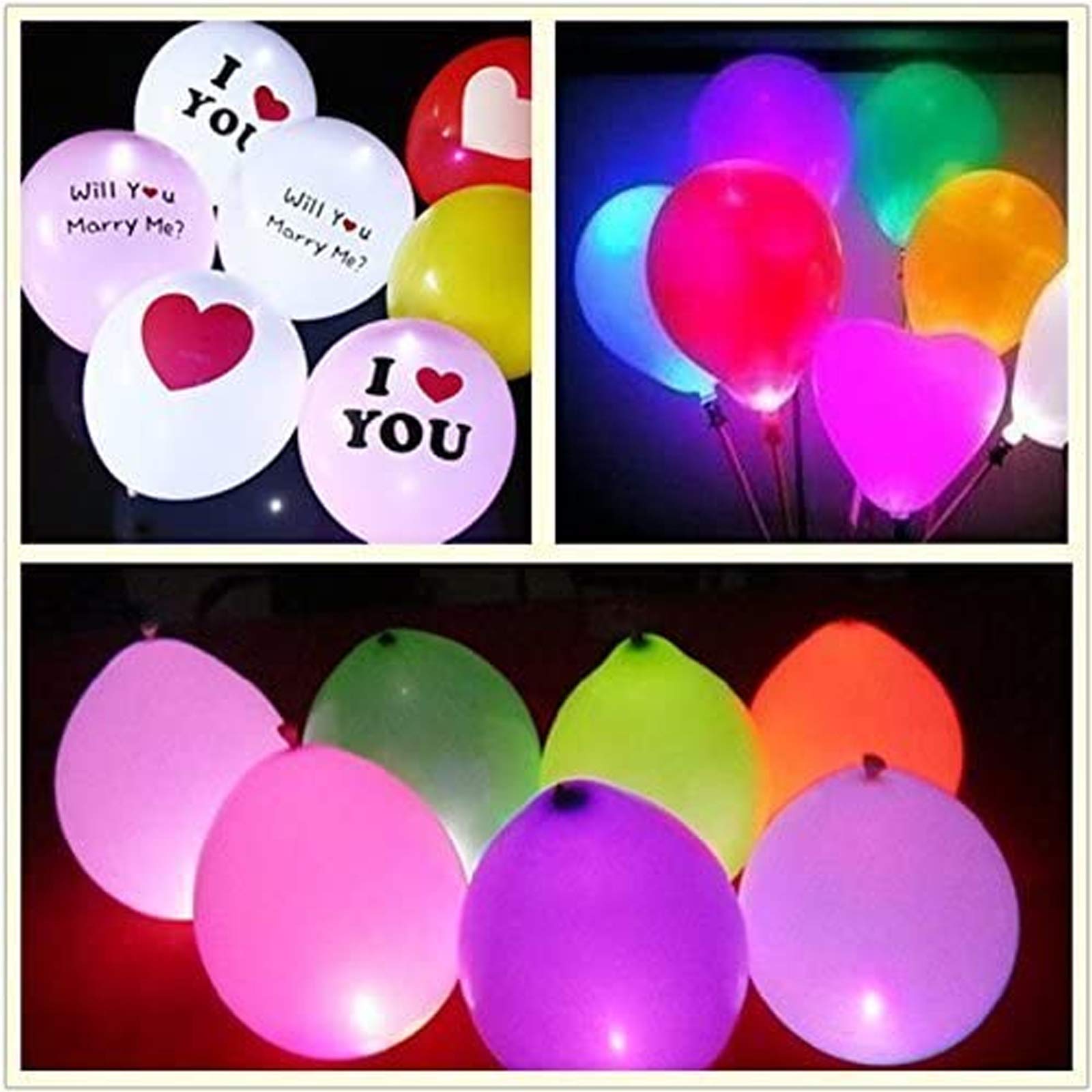 Neo LOONS® 100pcs/lot 100 X Multicolor Round Led Flash Ball Lamp Balloon Light long standby time for Paper Lantern Balloon Light Party Wedding Decoration