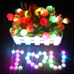 Neo LOONS® 100pcs/lot 100 X Multicolor Round Led Flash Ball Lamp Balloon Light long standby time for Paper Lantern Balloon Light Party Wedding Decoration