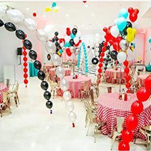 IN-JOOYAA 12 Inch Black Link Balloon 60 Pcs Quick Linkable Balloon for Party Decoration