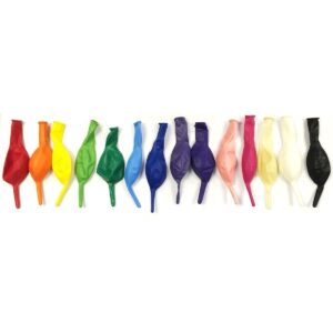 AllyDrew Latex Link Balloons Link-o-Loon Balloons Needle Tail Balloons, 12in Black (Set of 30)