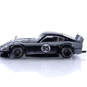 True Scale Miniatures Model Car Compatible with 1:64 Nissan Fairlady Z Kaido GT 95 Drifter V1 Black Grey Limited Edition 1/64 Diecast Model Car Kaido House KHMG079