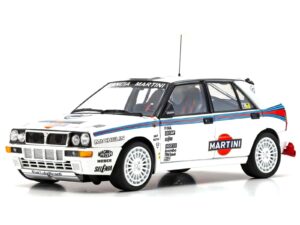 lancia delta hf integrale evoluzione test car white martini racing 1/18 diecast model car by kyosho k08348g