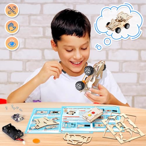 EDUJOY Kids Toys for 6 7 8 9 10 Year Old Boys Gifts,STEM Projects Science Kits Crafts for Kids Ages 8-12,DIY Model Cars Kit Educational Building Toys for 6 8 10 Year Old Boys Toys Age 6-8-10-12, Teen