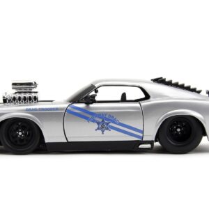 1970 Boss 429 Silver Metallic Highway Drag - Drag Trooper Bigtime Muscle Series 1/24 Diecast Model Car by Jada 35021