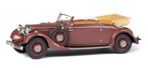 esval models 1933-37 290 w18 lang cabriolet b maroon limited edition to 250 pieces worldwide 1/43 model car emeu43043e