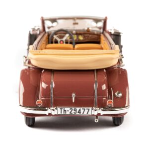 Esval Models 1933-37 290 W18 Lang Cabriolet B Maroon Limited Edition to 250 Pieces Worldwide 1/43 Model Car EMEU43043E