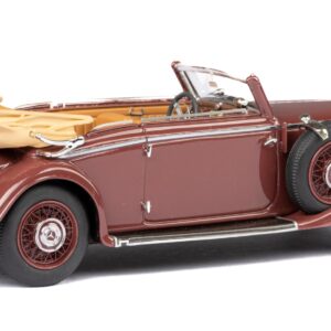 Esval Models 1933-37 290 W18 Lang Cabriolet B Maroon Limited Edition to 250 Pieces Worldwide 1/43 Model Car EMEU43043E