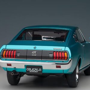 1973 Celica Liftback 2000GT (RA25) RHD (Right Hand Drive) Turquoise Blue Metallic 1/18 Model Car by Autoart 78767