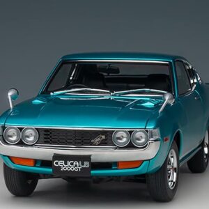 1973 Celica Liftback 2000GT (RA25) RHD (Right Hand Drive) Turquoise Blue Metallic 1/18 Model Car by Autoart 78767