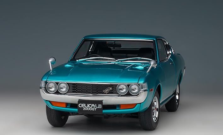 1973 Celica Liftback 2000GT (RA25) RHD (Right Hand Drive) Turquoise Blue Metallic 1/18 Model Car by Autoart 78767