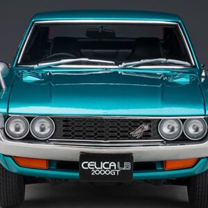 1973 Celica Liftback 2000GT (RA25) RHD (Right Hand Drive) Turquoise Blue Metallic 1/18 Model Car by Autoart 78767