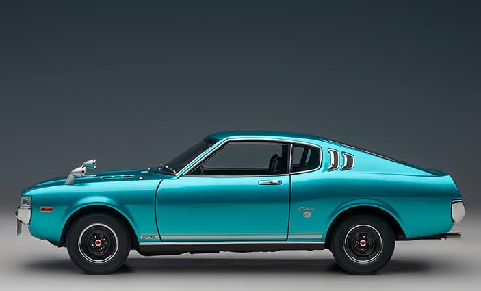 1973 Celica Liftback 2000GT (RA25) RHD (Right Hand Drive) Turquoise Blue Metallic 1/18 Model Car by Autoart 78767