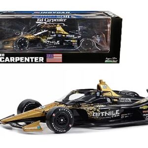 Dallara IndyCar #33 Ed Carpenter Bitnile Ed Carpenter Racing NTT IndyCar Series (2023) 1/18 Diecast Model Car by Greenlight 11216