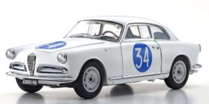 giulietta sv #34 emanuele - aldebaran targa florio (1960) 1/18 diecast model car by kyosho k08957c