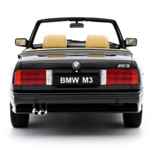 1989 E30 M3 Convertible Diamond Black Metallic Limited Edition to 3000 Pieces Worldwide 1/18 Model Car by Otto Mobile OT1012