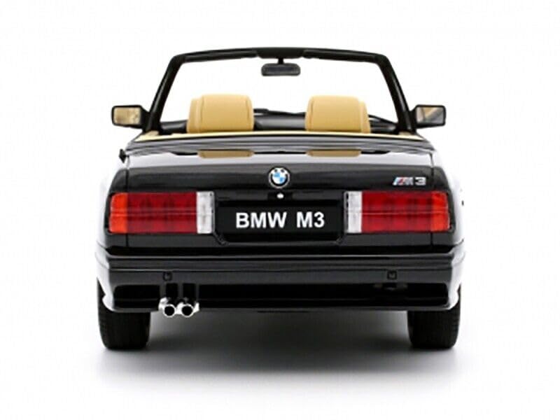 1989 E30 M3 Convertible Diamond Black Metallic Limited Edition to 3000 Pieces Worldwide 1/18 Model Car by Otto Mobile OT1012