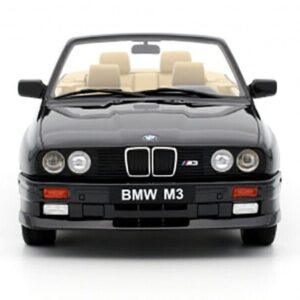 1989 E30 M3 Convertible Diamond Black Metallic Limited Edition to 3000 Pieces Worldwide 1/18 Model Car by Otto Mobile OT1012