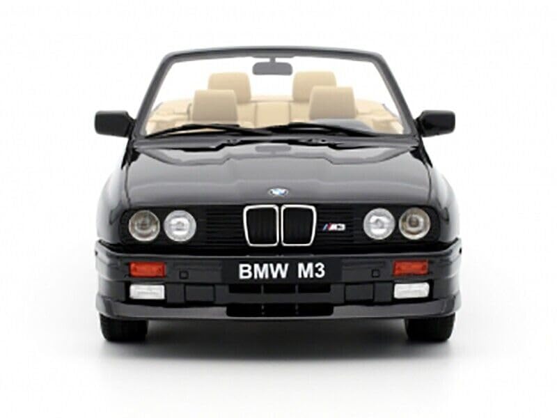 1989 E30 M3 Convertible Diamond Black Metallic Limited Edition to 3000 Pieces Worldwide 1/18 Model Car by Otto Mobile OT1012