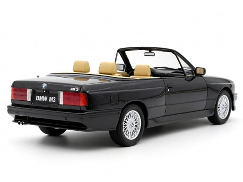 1989 E30 M3 Convertible Diamond Black Metallic Limited Edition to 3000 Pieces Worldwide 1/18 Model Car by Otto Mobile OT1012