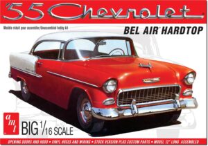 amt 1955 chevy bel air hardtop 1:16 scale model kit