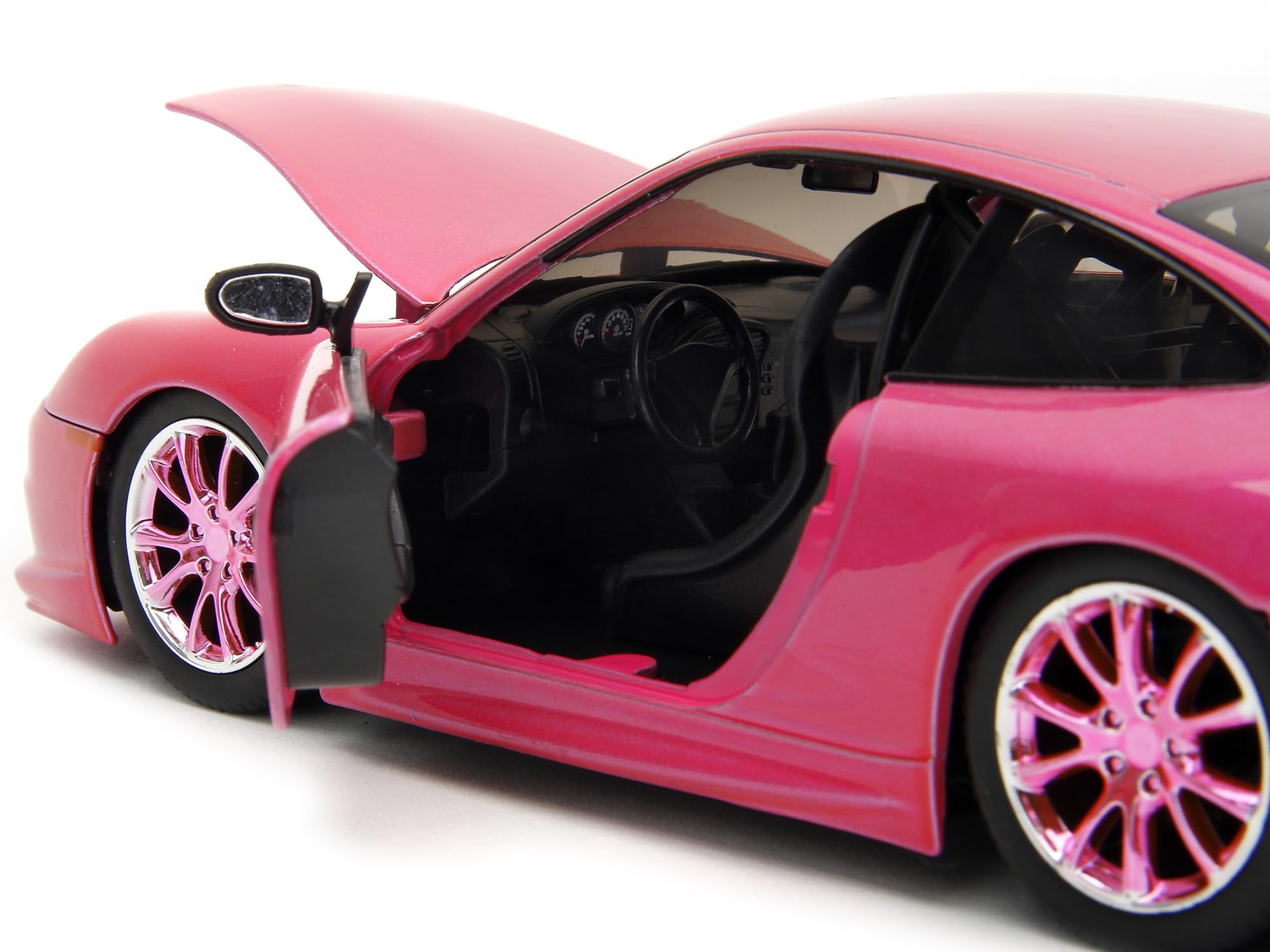 911 GT3 RS Pink Metallic with Pink Wheels Pink Slips Series 1/24 Diecast Model Car by Jada 34847